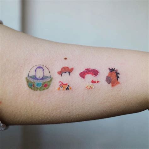 Toy Story Tattoos By Heemee Smalltattoos Tatuajes Disney Tatuajes Minimalistas Disney Tatuaje