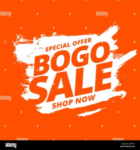 Bogo Buy One Get One Sale Background Stock Vector Image And Art Alamy