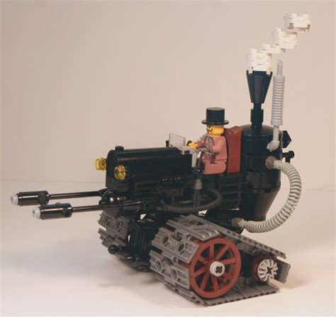 A Steam Powered Flamethrower Tank Steampunk Lego Lego Design Lego