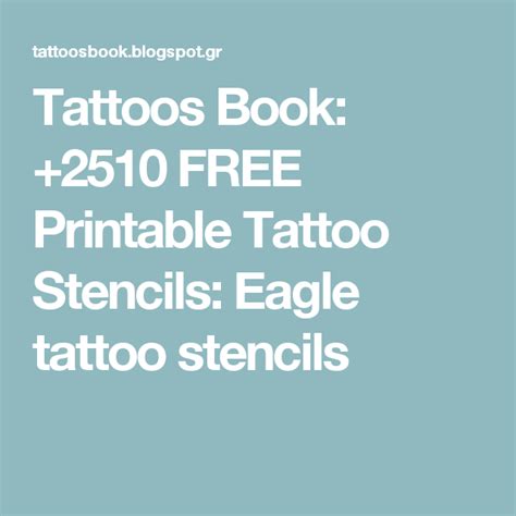 Tattoos Book 2510 Free Printable Tattoo Stencils Eagle Tattoo