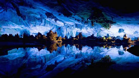 Reed Flute Cave Full Hd Wallpaper And Background Image 1920x1080 Id