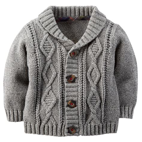 Cable Knit Shawl Collar Cardigan Knitting Patterns Boys Baby Boy