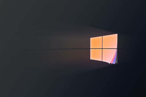 Download Orange Color Logo Microsoft Technology Windows 10 4k Ultra