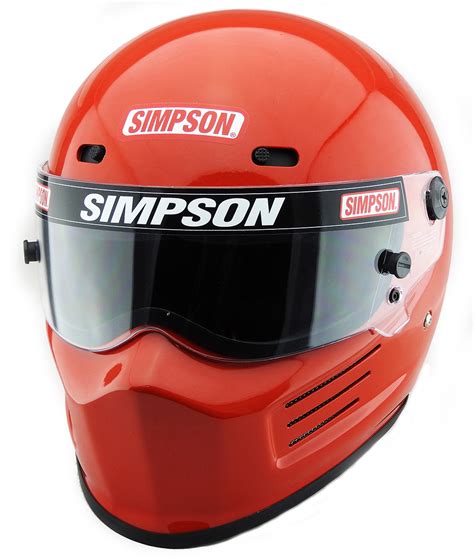 Simpson Super Bandit Helmet Snell Sa2015 Red Simpson Racing Uk