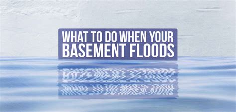 What To Do Basement Flood