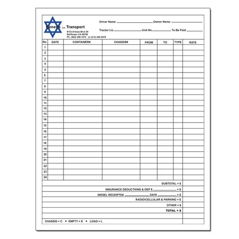Application for authorization as authorized surveyor. Trucking Company Forms and Envelopes - Custom Printing ...