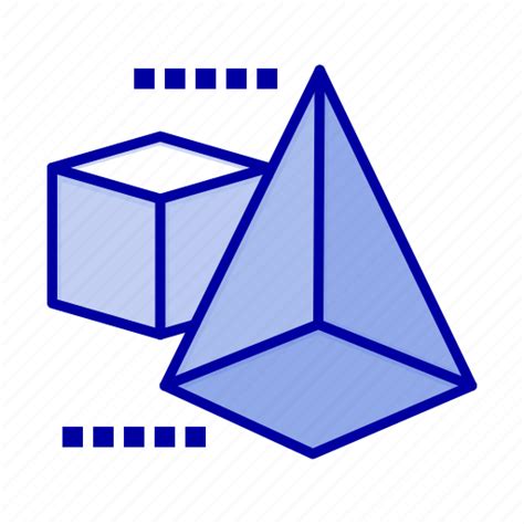 3d Box Model Triangle Icon