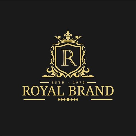 Illustration Vectorielle De Royal Logo Design Template Vecteur Premium
