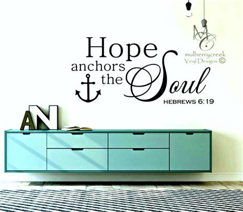 Hebrews 6:19 parallel verses ⇓ see commentary ⇓ hebrews 6:19, niv: Scripture Wall Decal Bible Verse Wall Decal Hope Anchors | Etsy | Scripture wall decal, Bible ...