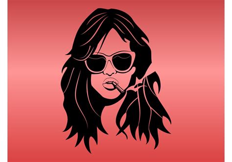 Smoking Girl Download Free Vector Art Stock Graphics