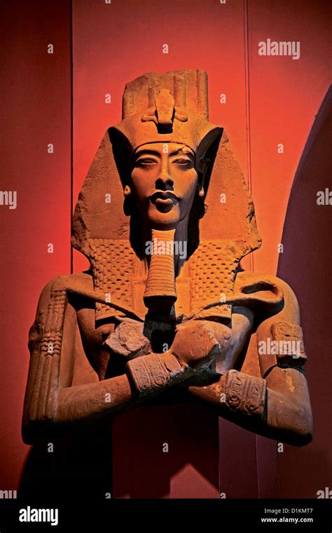 Egypt Cairo Egyptian Museum Akenaton Stock Photo Alamy