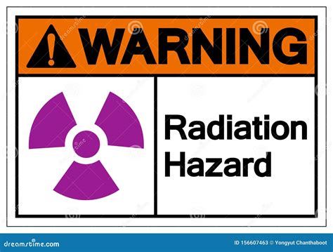 Warning Radiation Hazard Symbol Sign Vector Illustration Isolate On