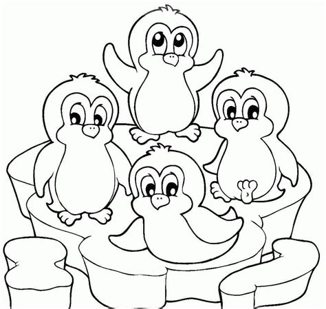 Penguin Coloring Pages Free Printable