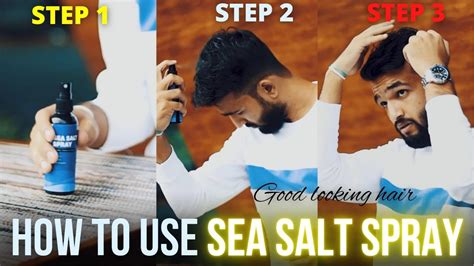 How To Use Sea Salt Spray Dasher Sea Salt Spray Men S Hair Beachy Hairstyle Youtube