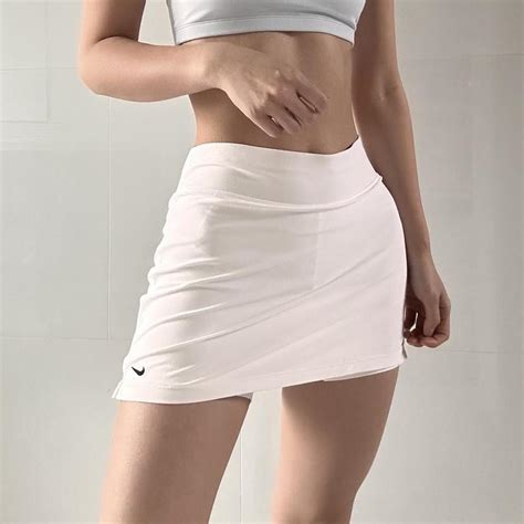 Nike White Tennis Skirt No Flaws In Excellent Depop