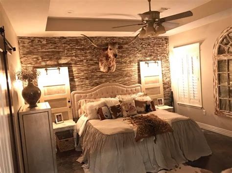 Western Ranch Style Bedroom Rusticinteriorbeautiful Ranch Style