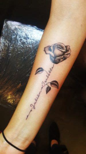 Best 25 Rose Tattoo With Name Ideas On Pinterest 1 62329 Rose