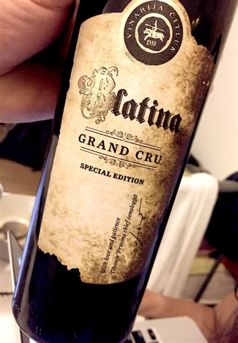 Citluk Blatina Grand Cru Special Edition Exotic Wine Travel