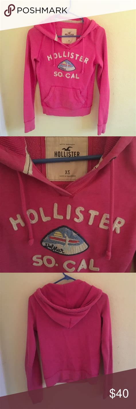 Pink Hollister So Cal Pullover Hoodie Pullover Hoodie Hollister