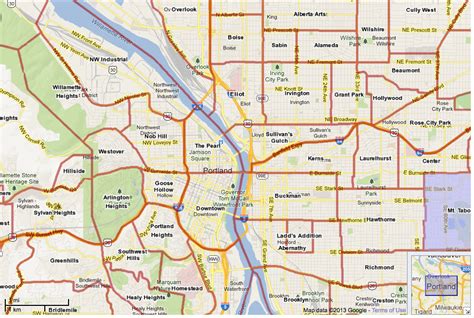 portland neighborhoods portland neighborhoods map portland