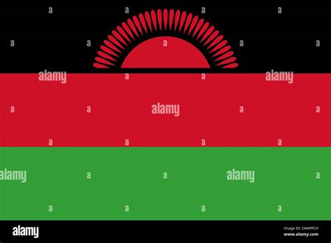 High Detailed Flag Of Malawi National Malawi Flag Africa 3d