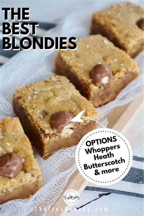 Easy Chewy Blondies Blonde Brownies Recipe Blondies Recipe