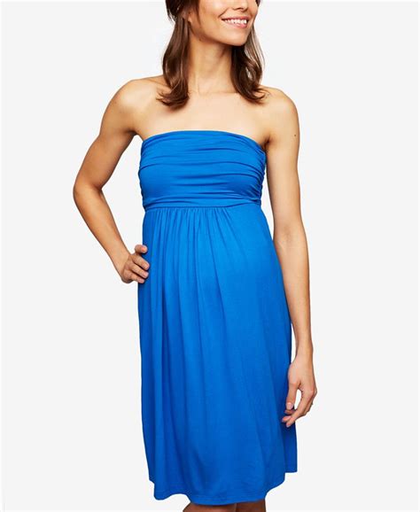 Isabella Oliver Maternity Strapless Ruched Dress Macys