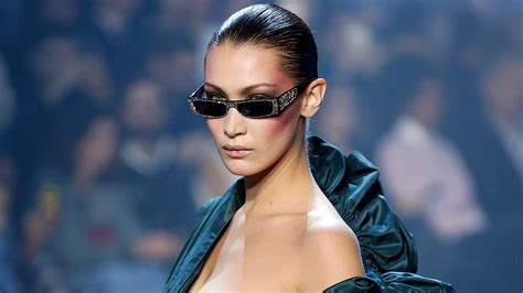 Bella Hadid Suffers A Nip Slip On The Runway In Paris Haute Couture