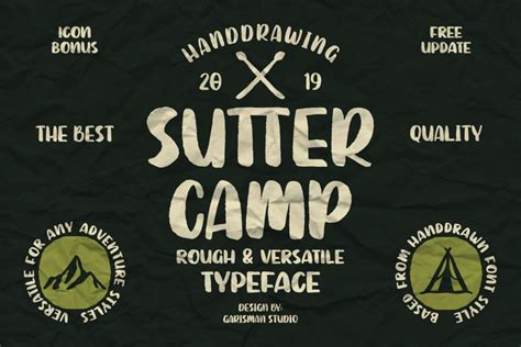 Sutter Camp Font