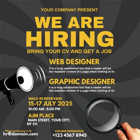 Copy Of Hiring Graphic Designer Ads Postermywall