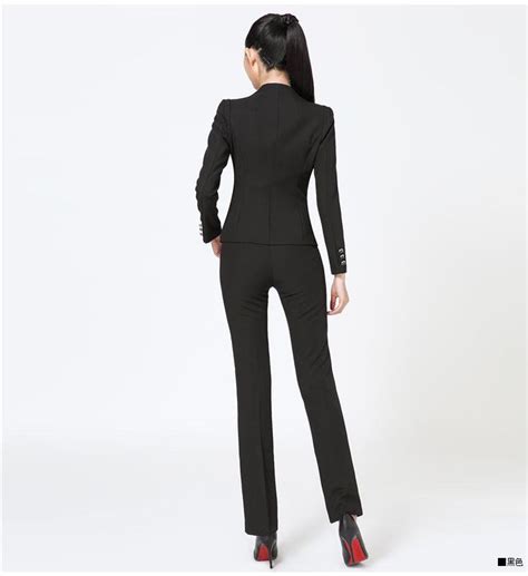 Women S Uniform 2 Pieces Formal Pant Suit Set For Office Business