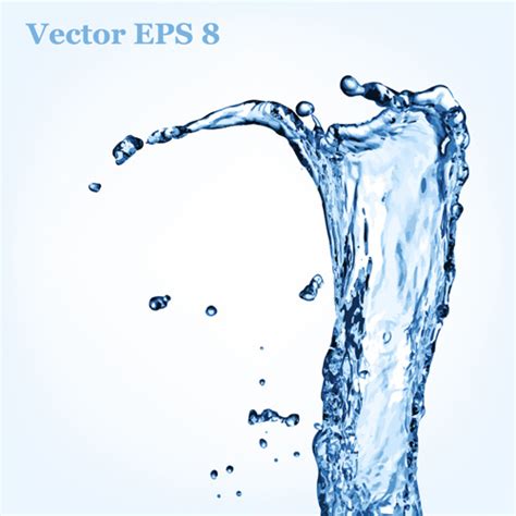Transparent Water Splash Effect Vector Background Vectors Graphic Art