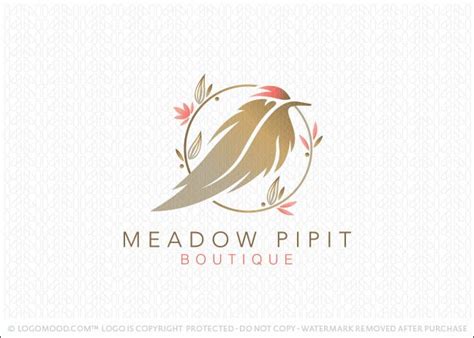 Meadow Pipit Boutique Buy Premade Readymade Logos For Sale