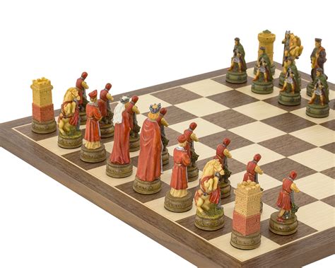 The Camelot Hand Painted Themed Chess Set By Italfama Rcpb333 £16999