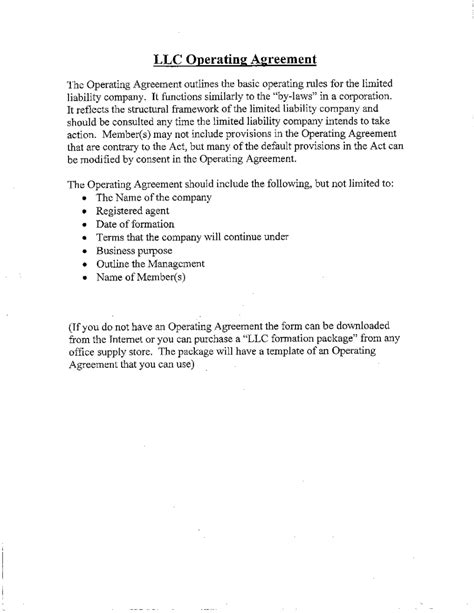 $50 for a short form certificate, $175 for a long form certificate, payable to the secretary of state (nonrefundable). 2021 LLC Operating Agreement Template - Fillable ...