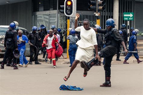 Zimbabwean Police Beat Opposition Supporters After Rally Ban