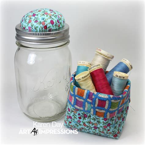 Art Impressions Blog Mason Jar Pin Cushions By Karen Day