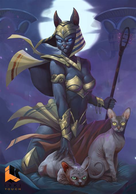 Artstation Bastet Raul Maldonado Egyptian Cat Goddess Egyptian Cat Tattoos Ancient