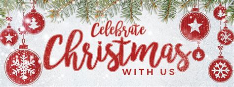 Celebrate Christmas Red Banner Church Banners Outreach Marketing