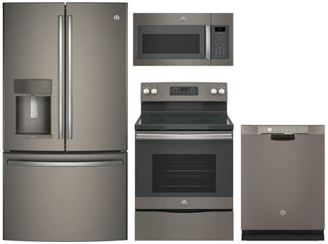 Ge Profile 4 Piece Kitchen Appliance Package With Pye22kmkes 36 Inch