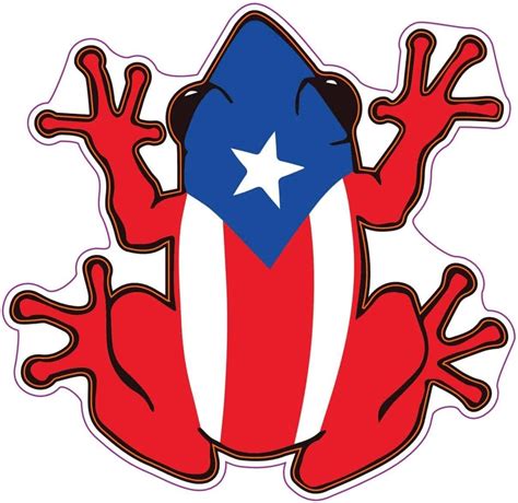Buy Wickedgoodz Puerto Rican Flag Frog Refrigerator Magnet Tree Frog