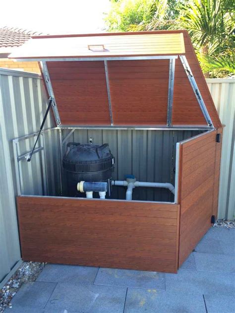 Diy Pool Pump Enclosure And Matching Ipe Siding On Front Gable Of