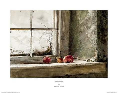 Frostbitten By Andrew Wyeth Art Print Still Life Window With Apples