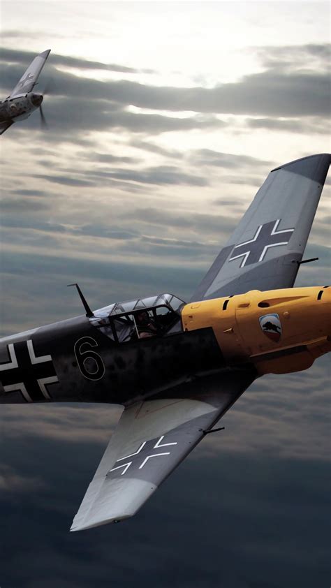 messerschmitt bf 109 german world war ii fighter aircraft wallpaper for 1080x1920