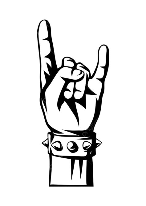 Rock Hand Sign Clipart Transparent Png Hd Rock And Roll Or Heavy Metal