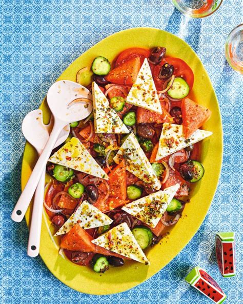 Watermelon Greek Salad With Marinated Feta Delicious Magazine