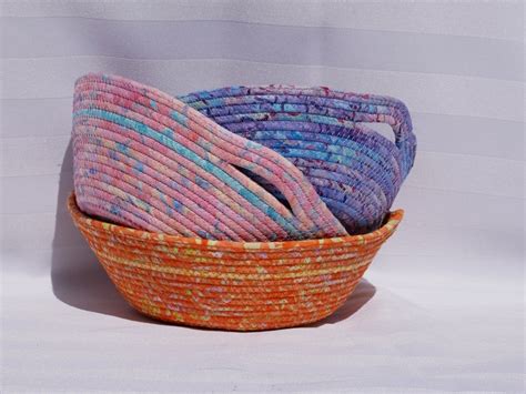 Rope Bowl Instructions Bowl With Handles Pdf Pattern Diy Etsy