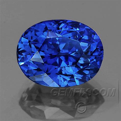 Oval Royal Blue Natural Sapphire Gemfix Minerals And Gemstones