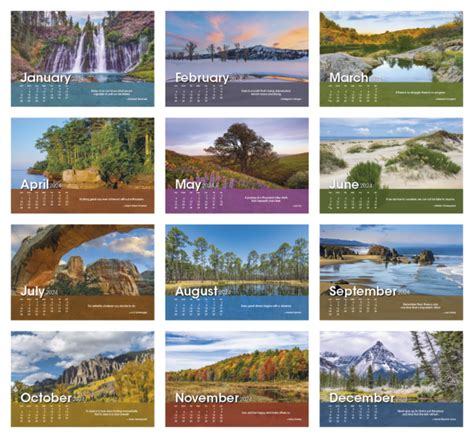 Cn 4275 Scenic Moments Large Desk Calendars Now Calendars Now