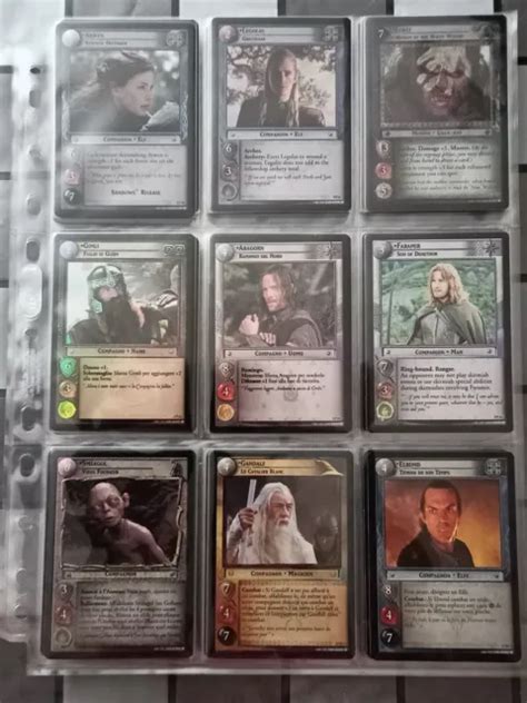 Lotr Ccg Tcg Lot De 72 Cartes Dont Foils Promos Et Rares Lord Of